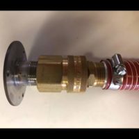 3 hole bolt-on with silicone exhaust extension hose and quick disconnect