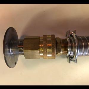 3 hole bolt-on with steel exhaust extension and quick disconnect