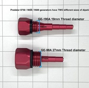 GE98A & GE 190A Dipsticks that will fit Predator